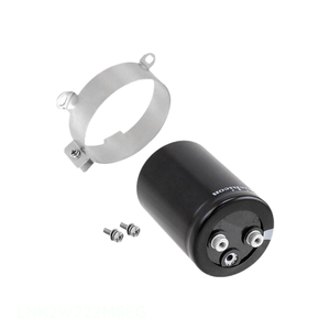 Condensador Original de 2200 uF para Montaje en Chasis LNK2W222MSEG, Aluminio, 2200UF, 20%, 450V, Tipo Tornillo - Product Image 1