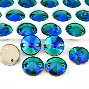 BOBOHOO diamantes de imitación al por mayor de alta calidad nuevo 5A cristal biselado Rivoli forma cristal AB coser en diamantes de imitación para vestidos broche - Product Image 3