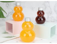 Vente CHAUDE 100ml 200ml 300ml Gourde PET Bouteille en Plastique avec Bouchon à Vis Vide pour Jus Boisson Lait Thé