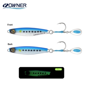 Leurre de pêche artificiel en métal Jigging <span class=keywords><strong>Hayabusa</strong></span> Luminous Sequin Hook FS445 Little Fat Man Fish Knife Wahoo - Product Image 6