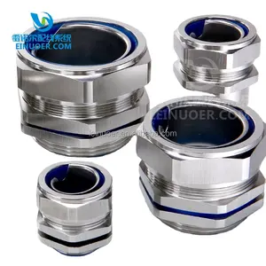 304SS Metal Thread straight fitting connector for flexible flex conduit hose metallic pipe fitting