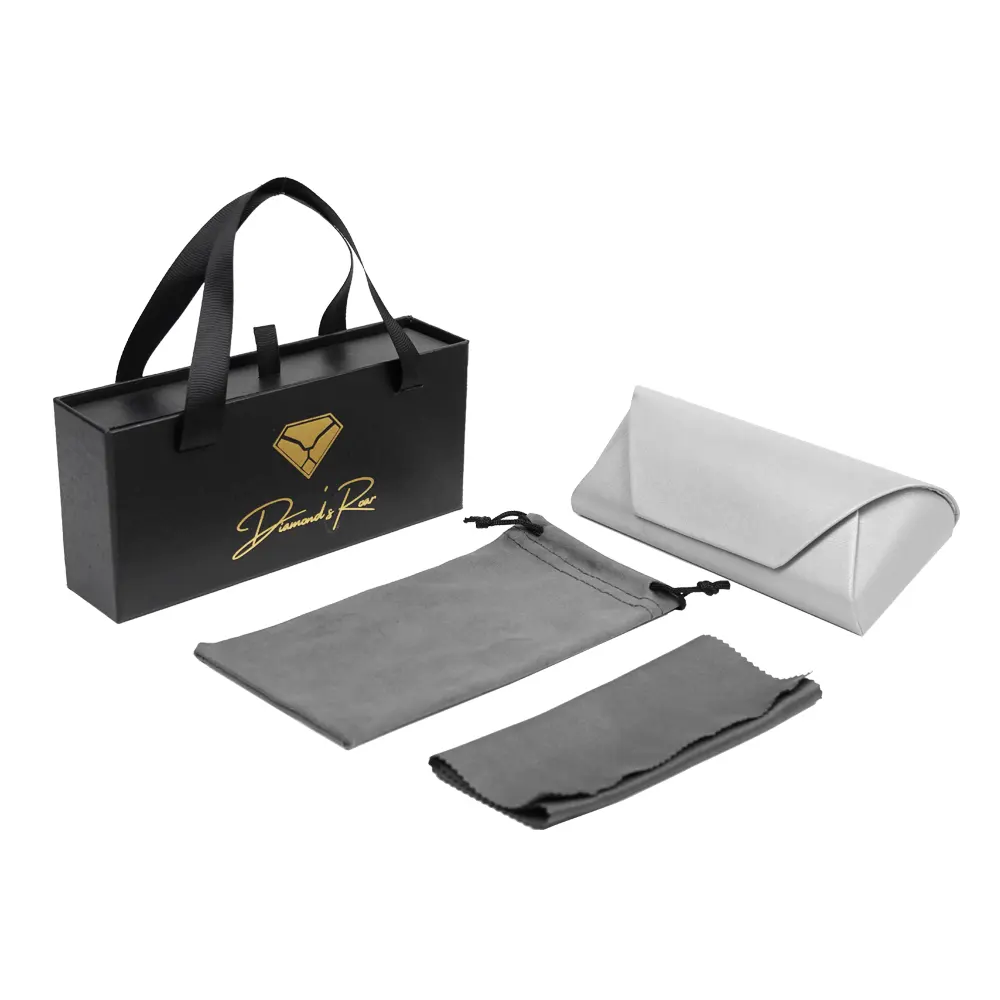 Estuche de lujo para gafas de sol, caja de cajón de regalo, juego de gafas de sol, paquete de Estuche para gafas, estuche para gafas, caja de papel con asa