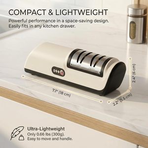 Aiguiseur de couteaux électrique multifonctionnel antidérapant, aiguiseur de couteaux professionnel automatique de petite taille, outils d'affûtage rapide pour la cuisine - Product Image 2