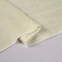Tissu coton couleur unie doux polyester coton fin velours tissu pour vêtement d'hiver