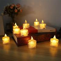 Hersteller verkaufen gut rauchfreie LED elektronische transparente warme Licht Kerzen lampe für Weihnachten Geburtstag Dekoration Lampe