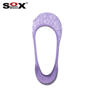 Chaussettes invisibles OEM en coton peigné à motif floral et bordure en dentelle, antidérapantes, pour femmes, chaussettes <span class=keywords><strong>bateau</strong></span> cachées, avec logo personnalisé - Product Image 5