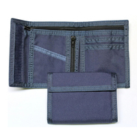 Dompet untuk Pria dengan Slot Tempat Kartu Pemblokir RFID Dompet Pria Tipis Kecil Lipat Dua Saku Depan Minimalis Hadiah Kapasitas Besar