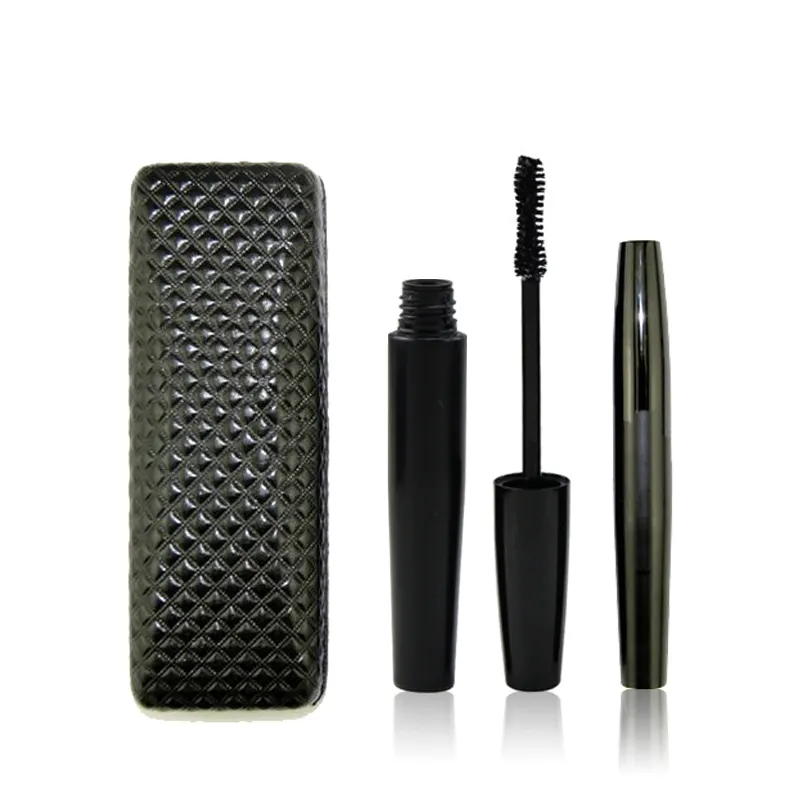 black 3D fiber lash mascara set for eyelash with carry box