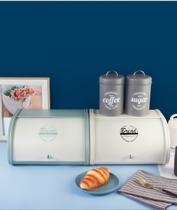 Panera Moderna Bx, Contenedor Metálico para Cocina, Mantiene los Productos Horneados Frescos, <span class=keywords><strong>Almacenamiento</strong></span> <span class=keywords><strong>de</strong></span> Alimentos Duradero para Uso Diario en el Hogar - Product Image 6