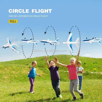 2.4G RC planeur électrique avion 2 canaux modèle d'avion à voilure fixe Anti-Crash Epp mousse avion volant jouets avec lumière LED