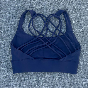 <span class=keywords><strong>Soutien</strong></span>-<span class=keywords><strong>gorge</strong></span> <span class=keywords><strong>de</strong></span> sport pour femmes, couleur unie, résistant aux chocs, dos croisé, huit <span class=keywords><strong>bretelles</strong></span>, sous-vêtements <span class=keywords><strong>de</strong></span> fitness, yoga - Product Image 5