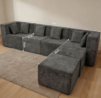 L&U-Form Wolkensofa, Umweltfreundliches Stoffsofa-Set, ODM Anpassung Möglich, Geeignet für Apartment Villa Wohnzimmer Heimgebrauch