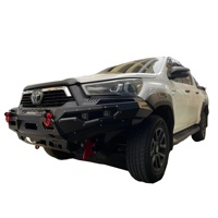Bull Bar Depan Baja Berkualitas Tinggi Baru dengan Lampu LED Fog untuk Hilux Revo 2021 Pemasangan Bolt-On Garansi 12 Bulan