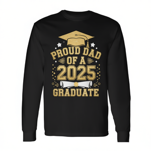 Orgoglioso papà di un laureato del 2025, maglietta a maniche lunghe, regalo di laurea per la festa del papà - Product Image 2