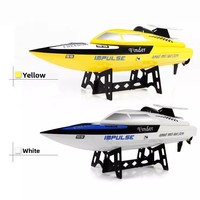 Bateau télécommandé WL912 ultra-réaliste 2,4 GHz sans fil haute vitesse, résistant aux retournements, avec fonction vocale musicale