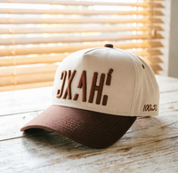 Frisse kleurblok baseballcap met vijf panelen en gebogen klep, aangepast 3D geborduurd logo