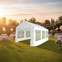 Tente tubulaire quatre saisons en PVC avec structure en acier (3000 mm) imperméable, résistante aux UV, ignifuge, personnalisable, facile à assembler, pour mariages