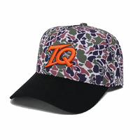 Gorras de Béisbol de 5 Paneles con Estampado de Camuflaje Boscoso y Frutas, Hebilla Plateada de Cobre, Logotipo Personalizado al por Mayor, Transpirables e Impermeables