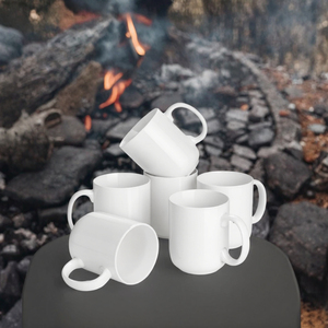 Taza de Cerámica Blanca de 15 oz, Apta para Lavavajillas, para Sublimación, con Asa, Personalizable con Logotipo, Ecológica, para Regalo - Product Image 3