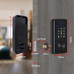 Cerraduras Inteligentes con Cerrojo, Aplicación Tuya, Huella Dactilar Biométrica, Contraseña, Entrada sin Llave, Cerradura para Puerta Principal, Cerradura Digital Inteligente para Puerta D2-TY Smart D - Product Image 6