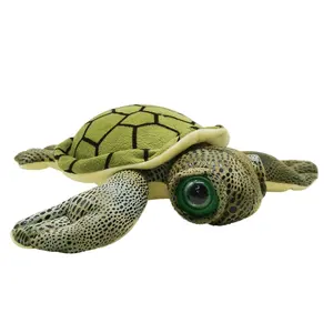 Animal en peluche Cool et réaliste, tortue de mer, doux, jouet pour enfants, mode, grands yeux, tortue, tortue, jouets en peluche, vente en gros