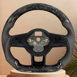 Volante Deportivo de Cuero Personalizado para Volkswagen VW <span class=keywords><strong>GTI</strong></span> Polo CC <span class=keywords><strong>Golf</strong></span> 7 R Passat MK6 GTD MK7 MK5 Jetta - Product Image 5