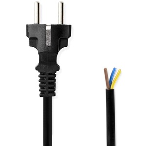 Câble d'alimentation avec prise Schuko 3m, fils dénudés pour appareils électriques - Product Image 1