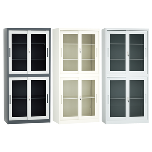 Thiết kế hiện đại thép bên tủ tập tin với 4 cửa kính bền kim loại kệ sách cho nhà hoặc văn phòng đồ nội thất - Product Image 1