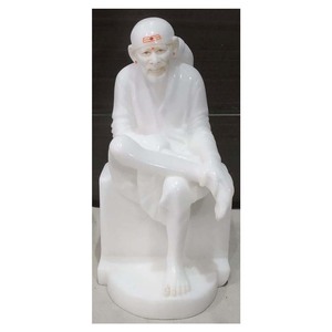 Latest Marble God Sai Baba Sculpture For Worship - Product Image 1