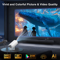 Mini Proyector HY300 Pro con Aplicaciones Integradas, Proyector Portátil para Android 11, Cine en Casa, Compatible con HDMI y Múltiples Dispositivos