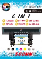 Imprimante DTF à plat Galaxy BR+ F96+ UV 6-en-1 avec tête d'impression I3200 U1, format 900*600mm