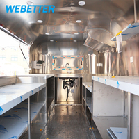 WEBETTER Remorque alimentaire mobile Café Carros De Comida Mobile Burger Van Traiteur Remorque Food Truck Restaurant entièrement équipé