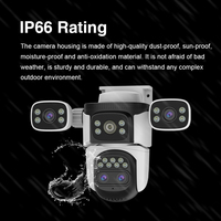 Caméra de sécurité extérieure Vstarcam CS621ZS 12MP avec zoom 10X, WIFI, quatre objectifs, détection de mouvement, caméra IP intelligente pour la maison