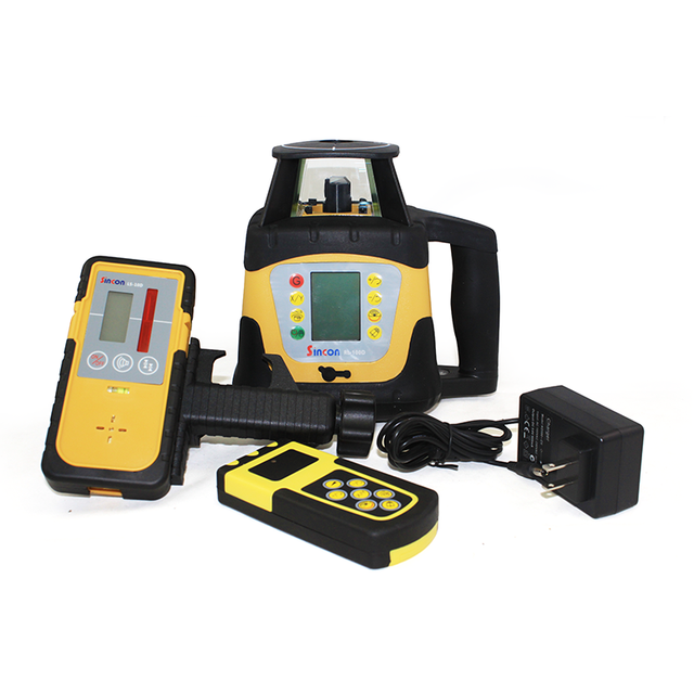 Rotary Laser Level with Red Beam Receiver for 1000m Long Distance Measurement 20 Arc Second Precision Automatic Leveling 5