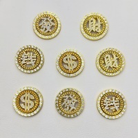 Autocollant de lit DIY pour bijoux avec diamants, Spinner de la fortune en alliage avec inscription