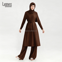 Burkinis surdimensionnés pour femmes, ensembles 3 pièces, maillots de bain musulmans transparents, vente en gros de maillots de bain modestes pour femmes musulmanes
