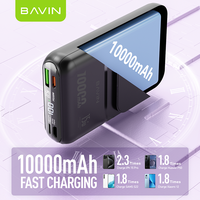 BAVIN PC1066S excellente banque d'alimentation sans fil 10000mah 15W avec câble de charge ca