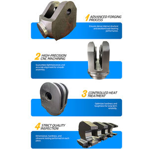 ข้อต่อเหล็กอัลลอยด์ทนทานต่อการสึกหรอสำหรับบูมเครนตีนตะขาบ ข้อต่อที่ตีขึ้นรูปด้วยความแม่นยำสูงสำหรับเครื่องจักรวิศวกรรมหนัก - Product Image 4