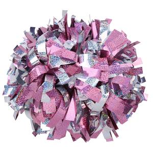 Pon Pon Professionali da 6 Pollici per Squadre di Danza e Cheerleader, Design Personalizzabile con Glitter, Fiori in Plastica Metallizzati Olografici - Product Image 3