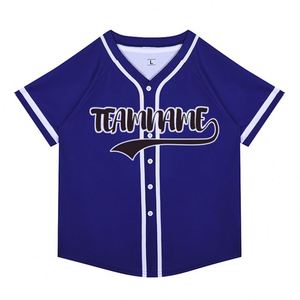 Chemise à boutons de nouvelle conception 2024, 100% polyester, meilleurs uniformes, jersey de baseball personnalisé pour les jeunes, pull d'équipe - Product Image 3