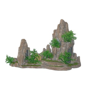 Thủ công mỹ nghệ rockery trang trí hồ cá trang trí hộp đồ trang sức mô hình mô hình bể cá thủ công tùy chỉnh nhựa trang trí nhà - Product Image 1