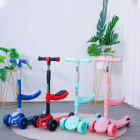 Sıcak Satış Modern Şık Tasarım Yüksek Kaliteli Açık Hava Hafif Plastik Tekerlekli Yüksekliği Ayarlanabilir Oturma Yerleşimli Çocuk Scooterı Çocuk Oyuncağı