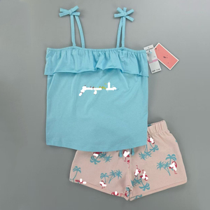 Nuovi Arrivi Estivi: Set di Abbigliamento per Bambine, Completo Senza Maniche in Cotone, <span class=keywords><strong>2</strong></span> Pezzi - Product Image 4