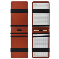 Porte-cartes de score et de distance de golf en gros avec boucle pour crayon et support vertical pour carnet
