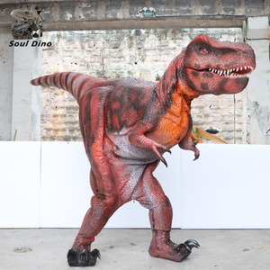 Dinosaure Velociraptor réaliste sur mesure, grandeur nature, fait main, en acier/métal, pour aventure publique intérieure/extérieure - Product Image 2