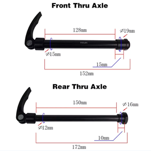 Cường độ cao Trọng lượng nhẹ GR5 MTB & sỏi đường xe đạp Titan <span class=keywords><strong>ti</strong></span> khung thông qua trục phát hành nhanh chóng QR xiên cắt hàn xử lý - Product Image 3
