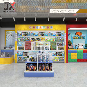 ตู้โชว์ร้านขายของเล่นแบบ LED ดีไซน์ 3 มิติ ผลิตตามสั่ง ชั้นวางขายของเล่นแบบตัวต่อ ชั้นวางขายของเล่นทันสมัย เฟอร์นิเจอร์ร้านขายของเล่น เคาน์เตอร์ของขวัญ - Product Image 5