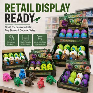Vente en gros : Jouet anti-stress en forme d'œuf de dinosaure de la marque KL, couleurs assorties, jouet sensoriel, option logo personnalisé pour les fêtes - Product Image 5