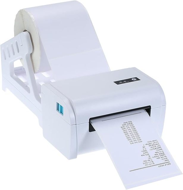 4 Inches Mini Portable Printer Direct Thermal Barcode Printer POS Shipping Compatible Various E-commerce Platforms BT LAN