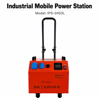 Estación de Energía Móvil Industrial IPS0403L, Fuente de Alimentación de Respaldo Recargable de Alta Capacidad con Ruedas para Construcción y Uso Municipal